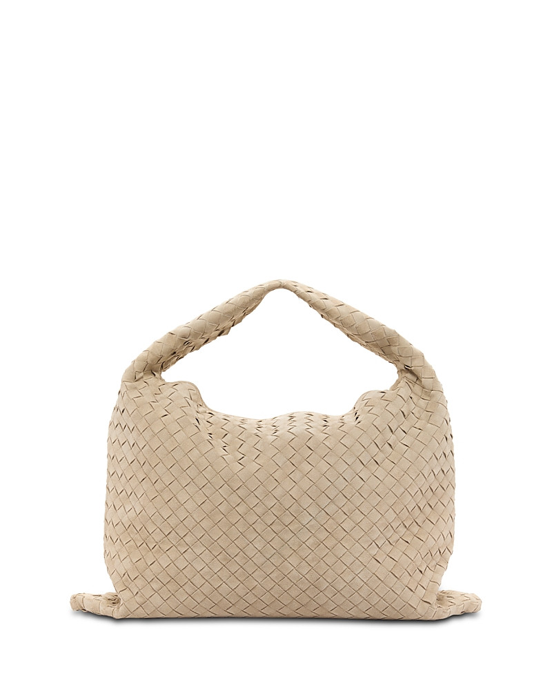 Bottega Veneta Large Hop Intrecciato Suede Shoulder Bag | Bloomingdale's (US)
