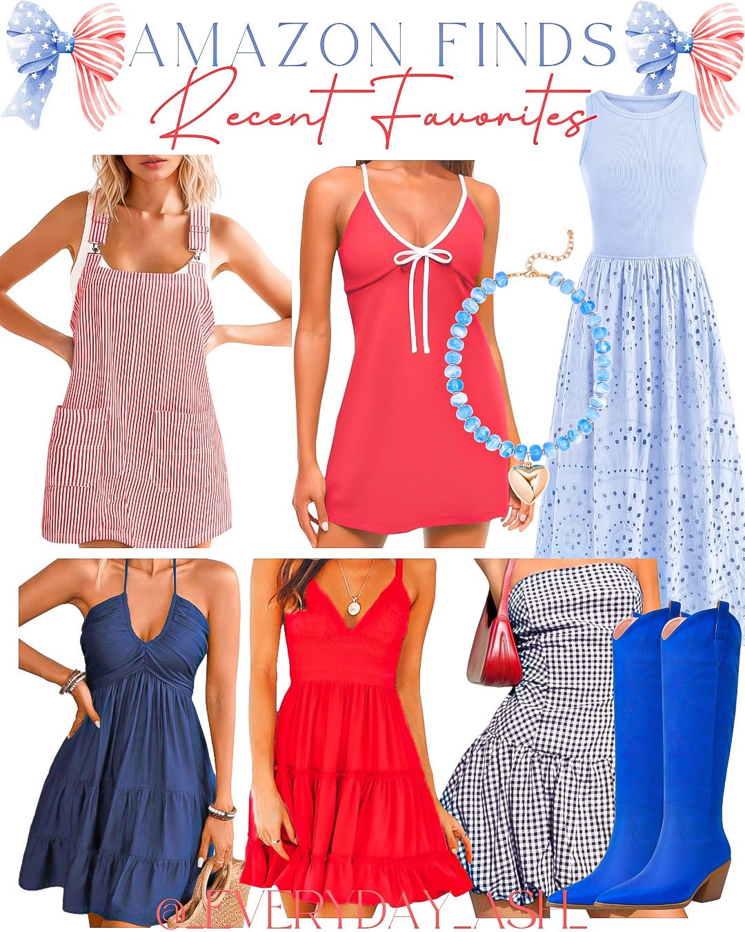 Amazon finds 🩵🇺🇸

Blue Dress, red dress, western boots, Fourth of July

#LTKootd #LTKgrwm