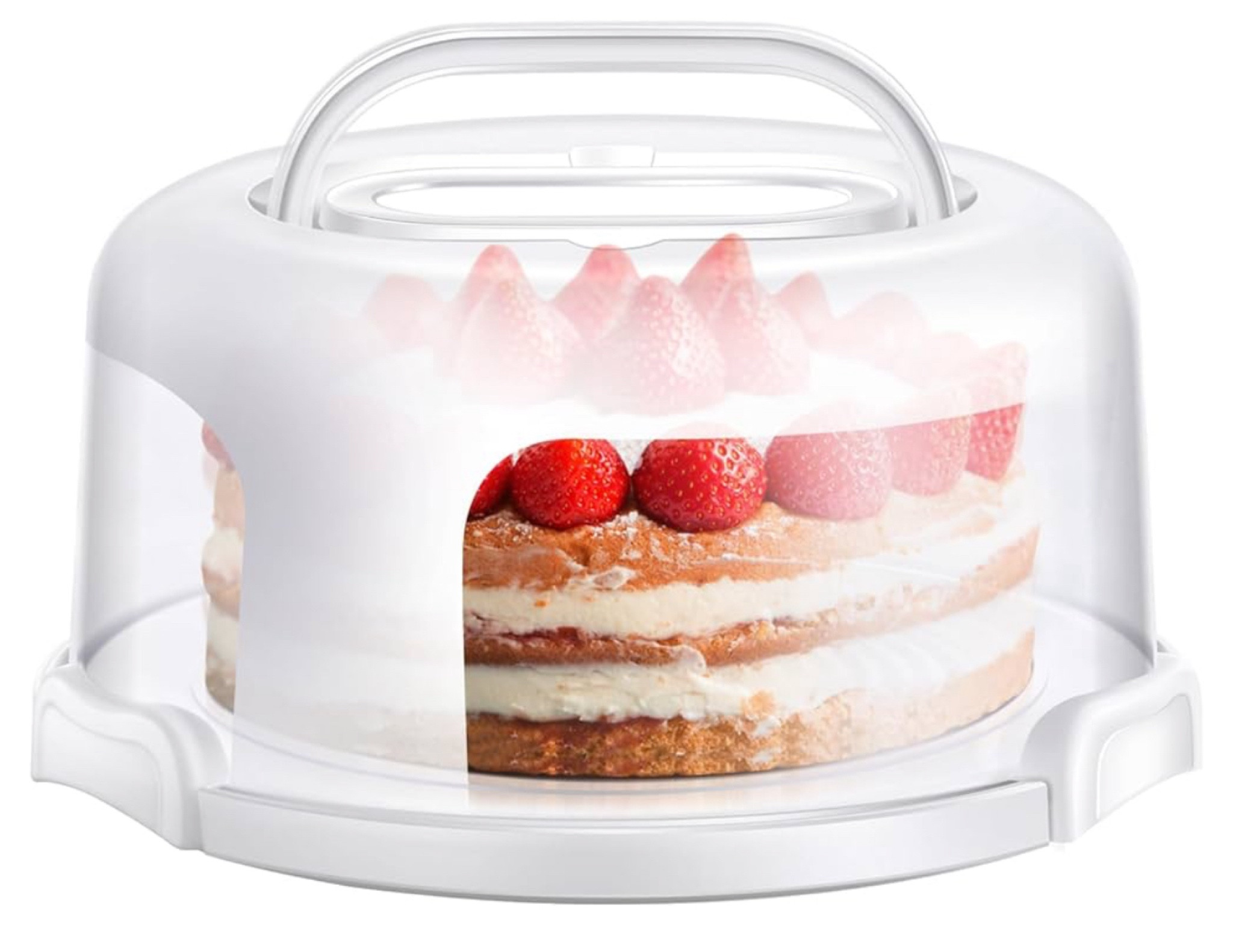 Ohuhu Cake Container, Cake Carrier with Lid and Handle BPA-Free Cake Holder for 10 inch Cake with 2 Handles Cupcake Carrier - Plastic Cover Two Sided Base for Transport Pies Nuts Fruit

#LTKTravel #LTKHome