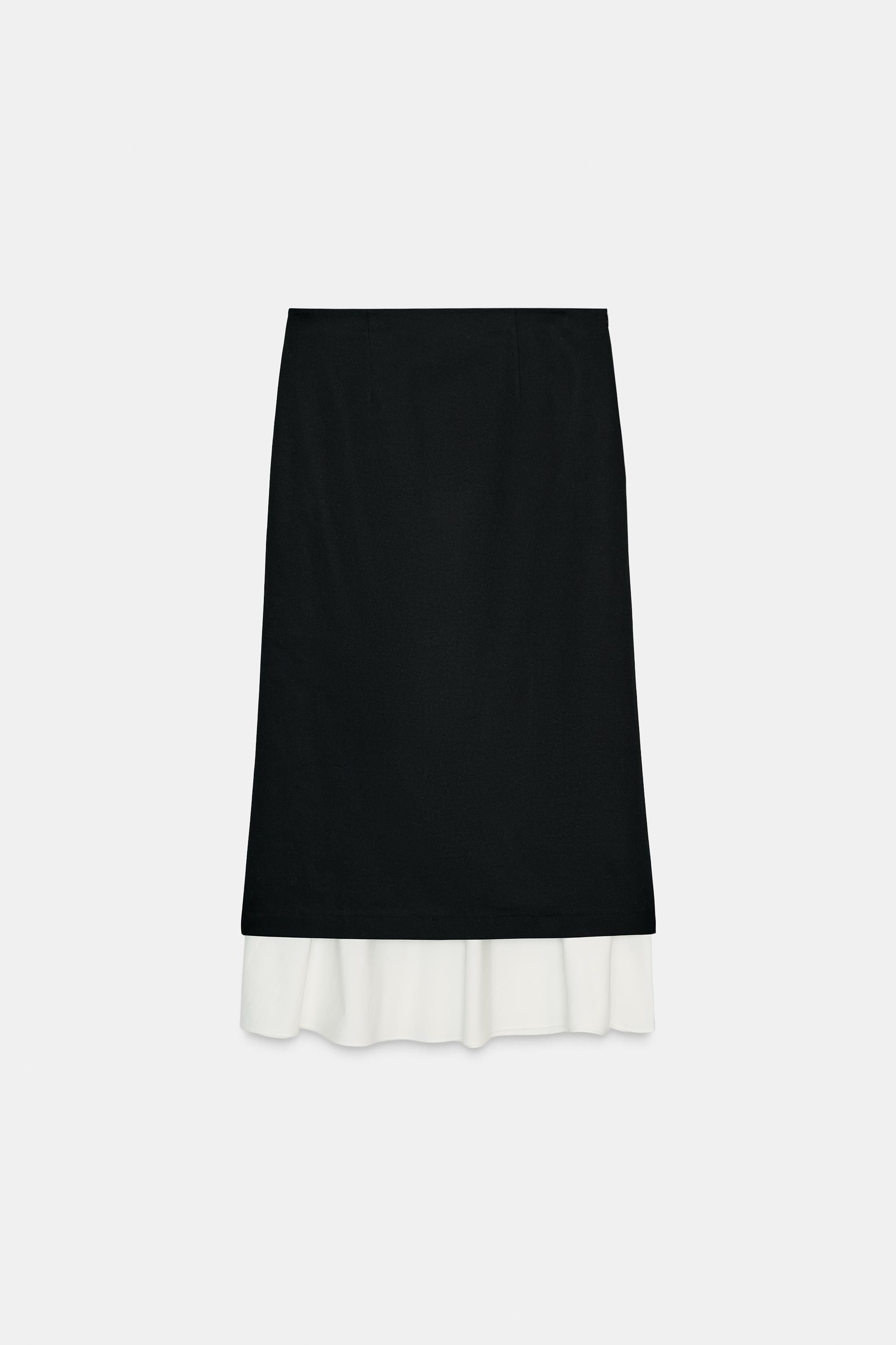 ZW COLLECTION COMBINATION SKIRT | Zara Canada