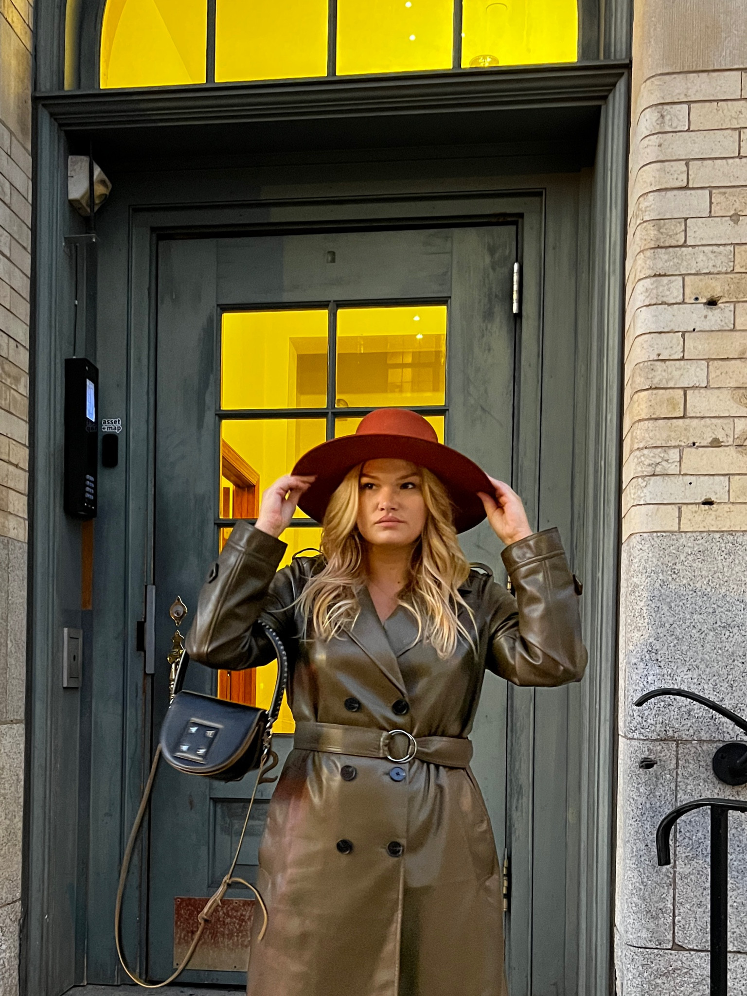 This year I’m ready for fall — throw back to my favorite trench coat I got last year from #marissawebb via #renttherunway.  This is the faux leather trench coat, incredible color and the quality is impeccable! 

#LTKcurves #LTKmidsize
