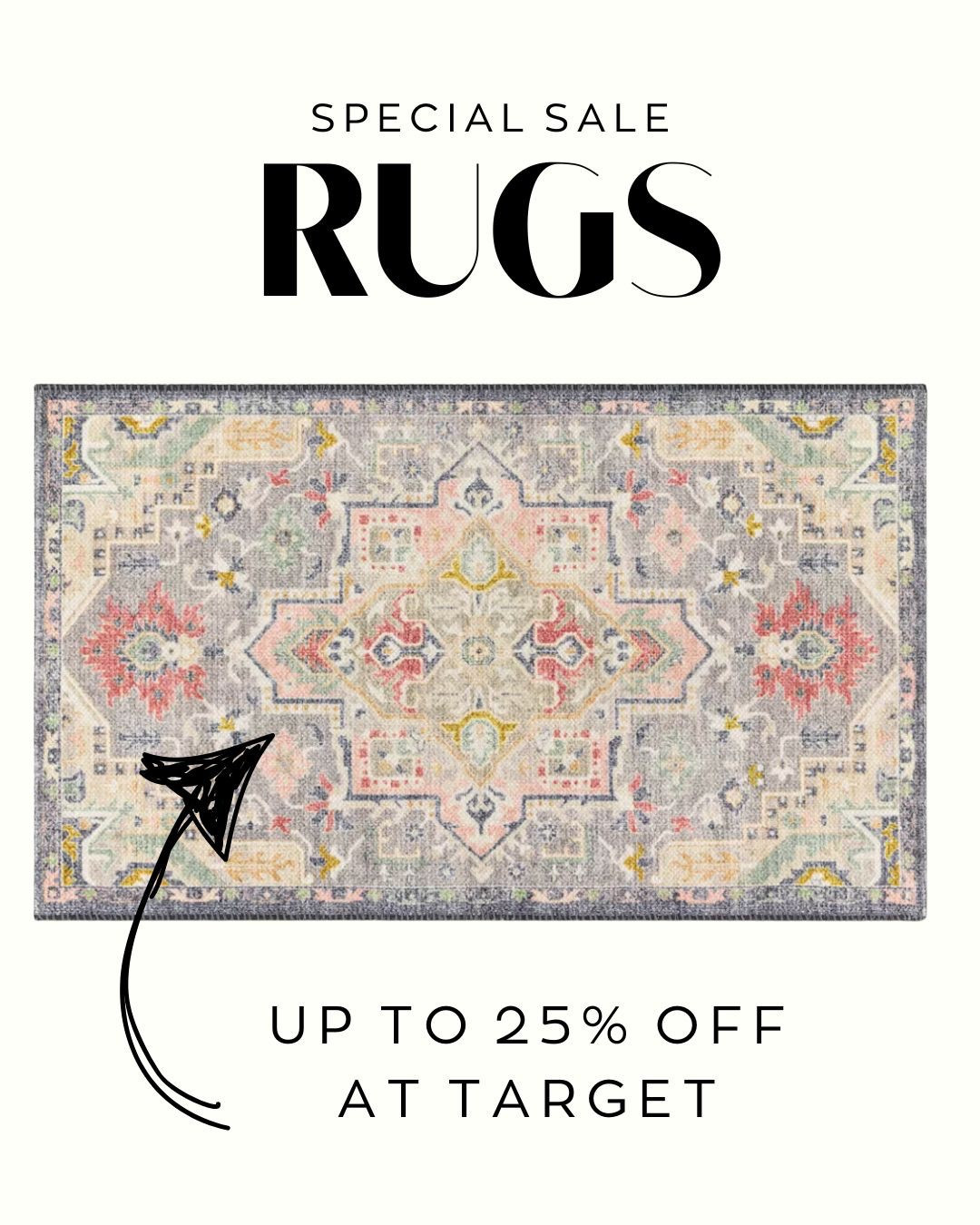This Large Washable Accent Rug is on sale. 25% off at Target. We love this design and have it as a bathroom rug. 

#LTKHome #LTKFindsUnder50