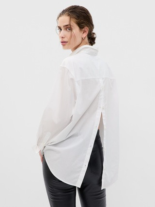 100% Organic Cotton Button-Back Big Shirt | Gap (US)