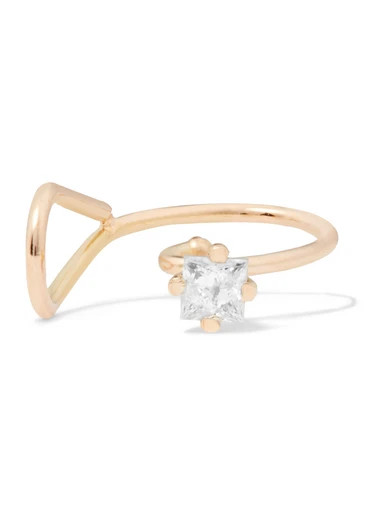 Saskia Diez - Dirty Diamond Gold Ear Cuff - one size | NET-A-PORTER (UK & EU)