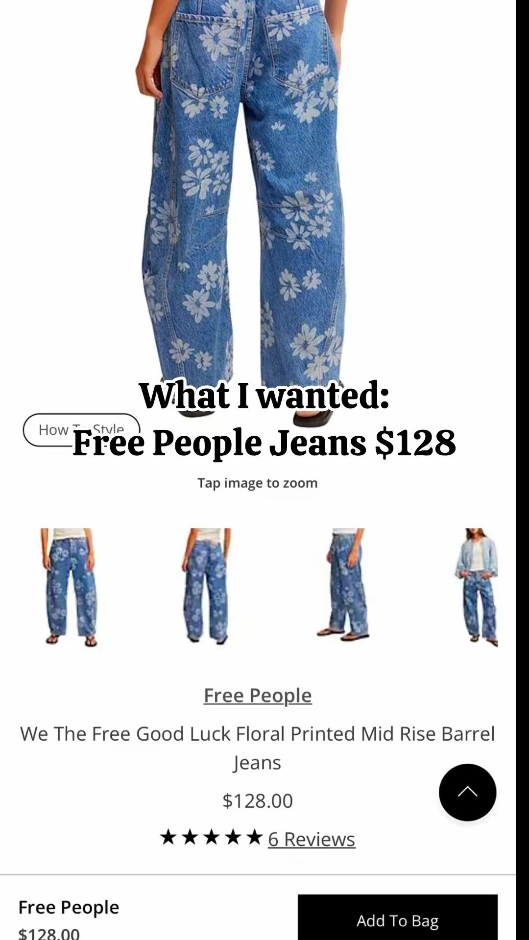 free people jeans dupe!! floral print jeans!

#LTKFindsUnder50 #LTKStyleTip