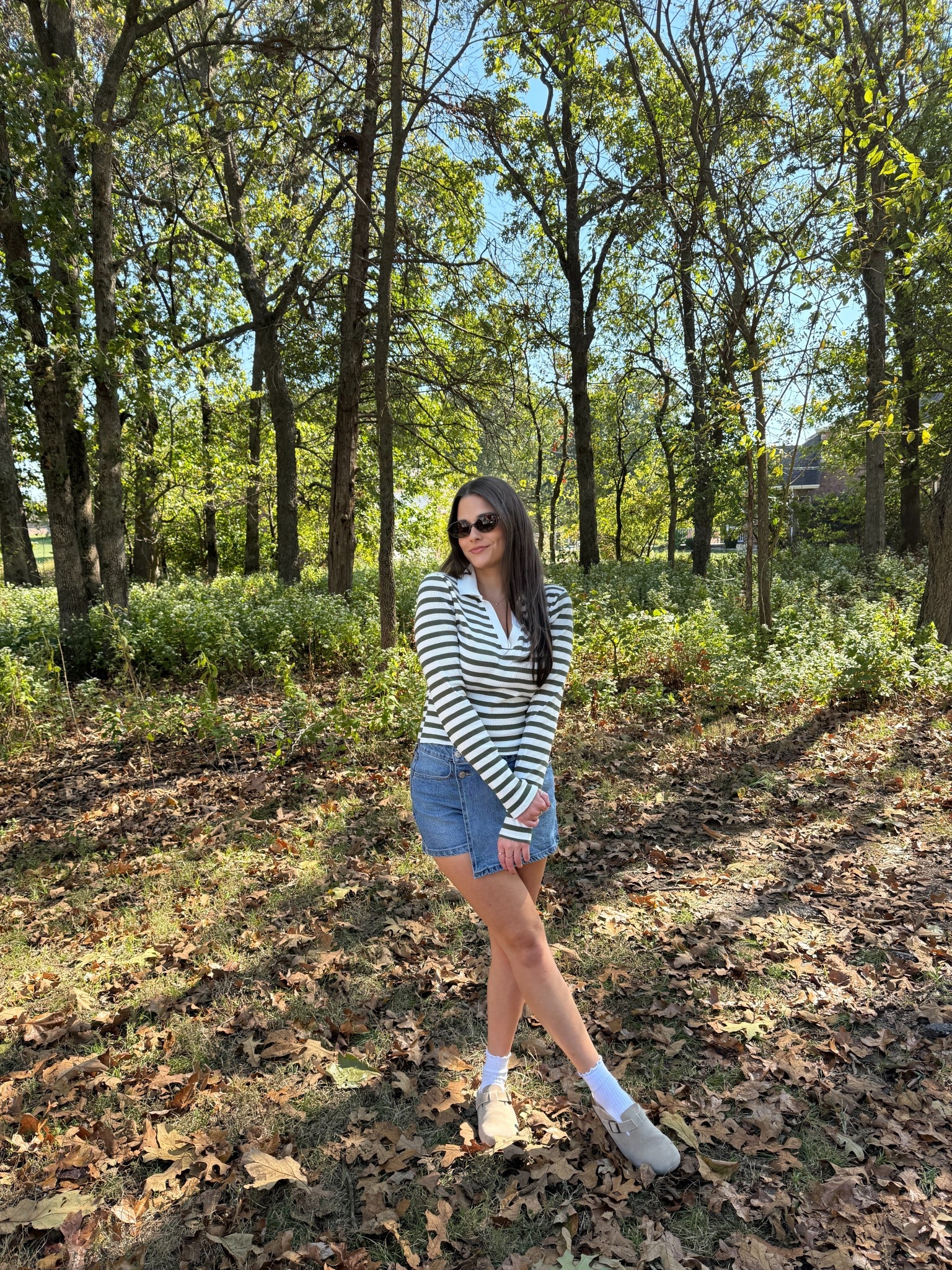 cozy fall days are my favorite 🍁

Fall outfit, fall style, Birkenstock clogs, look for less, stripes outfit, denim skort, fall aesthetic, easy fall outfit, 

#LTKStyleTip #LTKFindsUnder50 #LTKSaleAlert