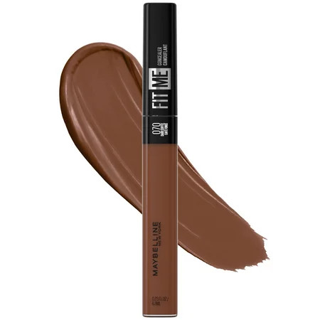 Maybelline Fit Me Liquid Concealer Makeup, Natural Coverage, Dark Coffee, 0.23 fl oz | Walmart (US)