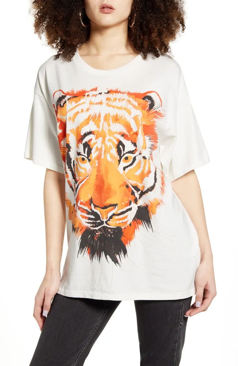 Oversized Tiger Graphic Tee | Nordstrom