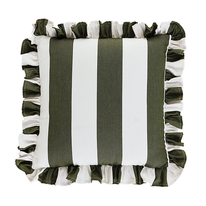Sunbrella Outdoor Ruffle Pillow | Ballard Designs, Inc.