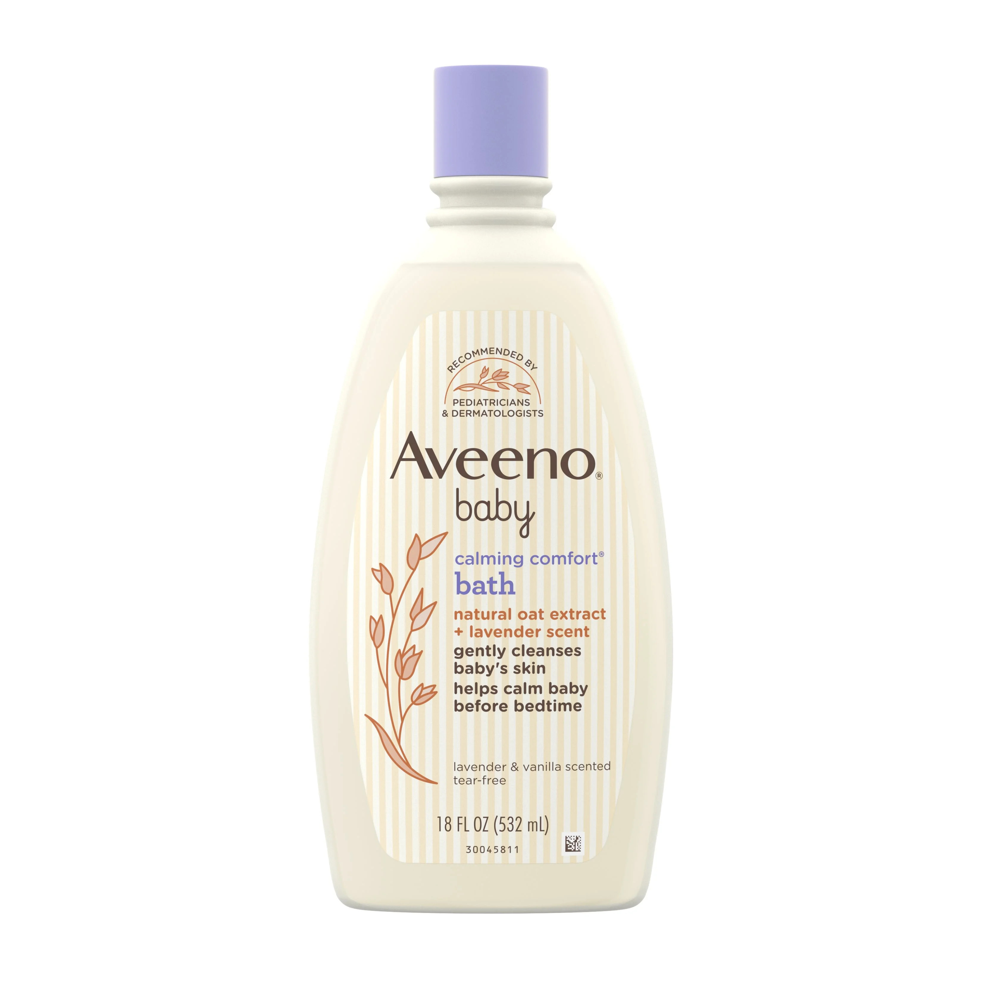 Aveeno Baby Calming Comfort Bath & Wash, Lavender & Vanilla, 18 fl. oz - Walmart.com | Walmart (US)