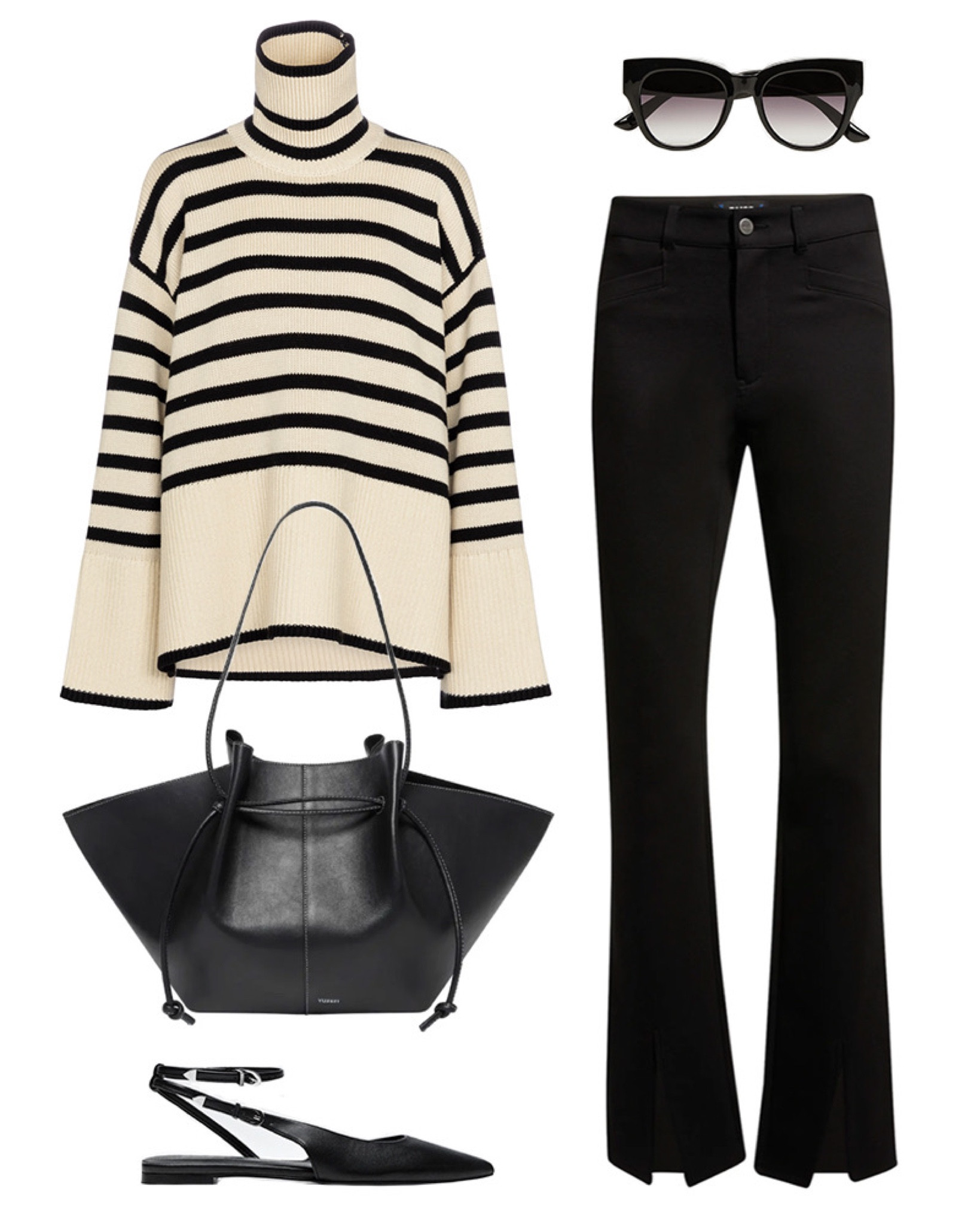 Can’t go wrong with a classic striped sweater + jeans outfit combo 🖤 

#tssedited #thestylescribe #ootd #staples 

#LTKstyletip #LTKSeasonal