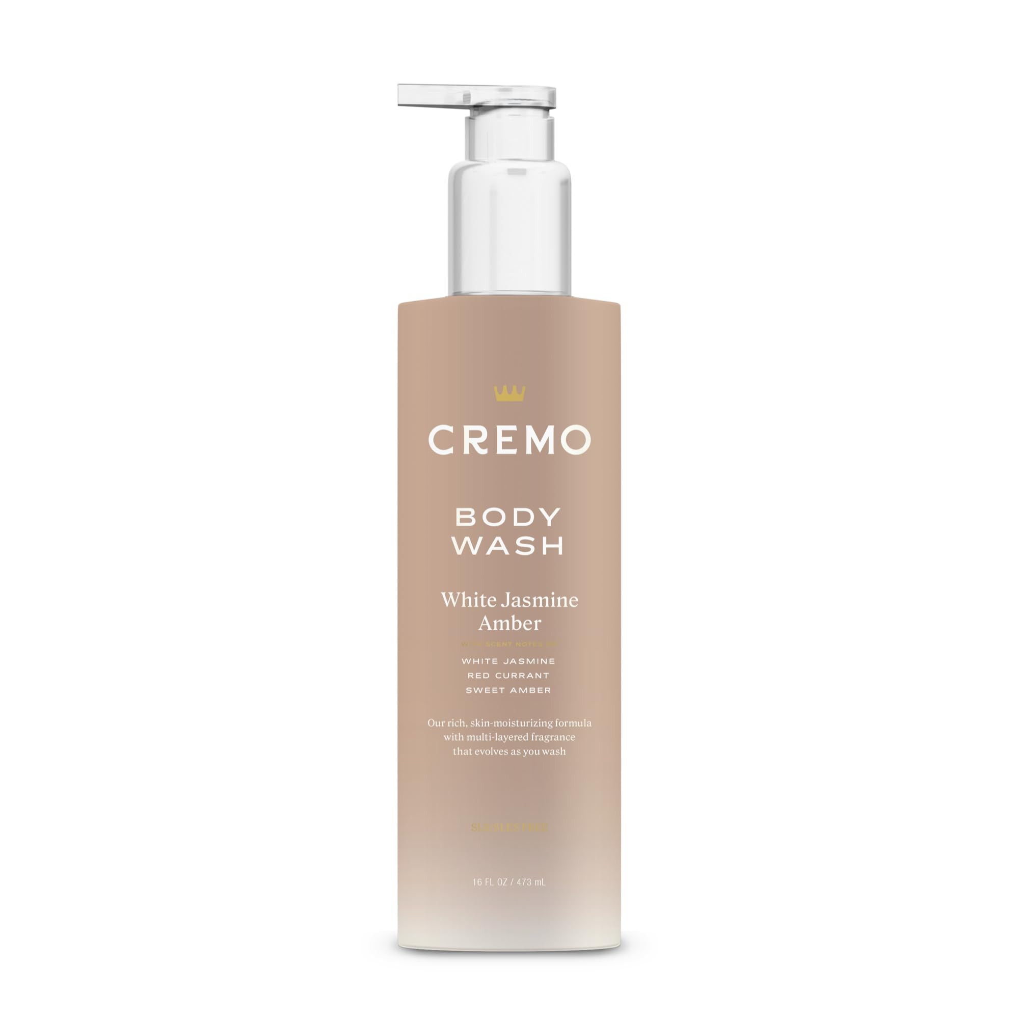Cremo White Jasmine Amber Skin Moisturizing Body Wash for Women, Notes of White Jasmine, Red Curr... | Amazon (US)