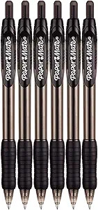 Paper Mate Profile Retractable Ballpoint Pens, 1.4mm, Bold Point, 6-Count (Black) | Amazon (US)