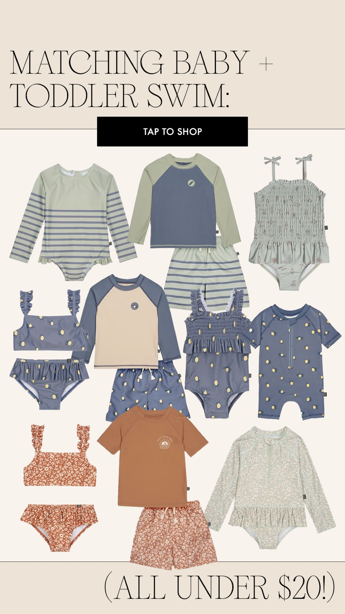 I’ve been swooning over these swimsuits for baby & toddler!! Especially since babygirl can wear the baby swim and Ollie can have a matching coordinate one 🥲🥲🥲 the sweetest for siblings or cousins!! 🫶🏼

Walmart baby, toddler favorites, baby swim, toddler swim, matching swim, matching siblings 

#LTKSeasonal #LTKfindsunder50 #LTKbaby