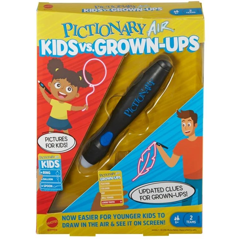 Pictionary Air Kids vs Grown-Ups Family Drawing Game, Links To Smart Devices, For 6 Year Olds & U... | Walmart (US)