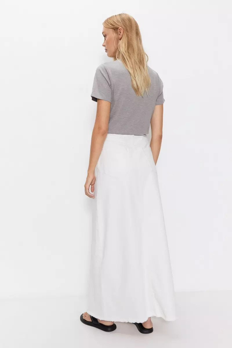WarehouseDenim Fluted Maxi Skirt | Debenhams UK