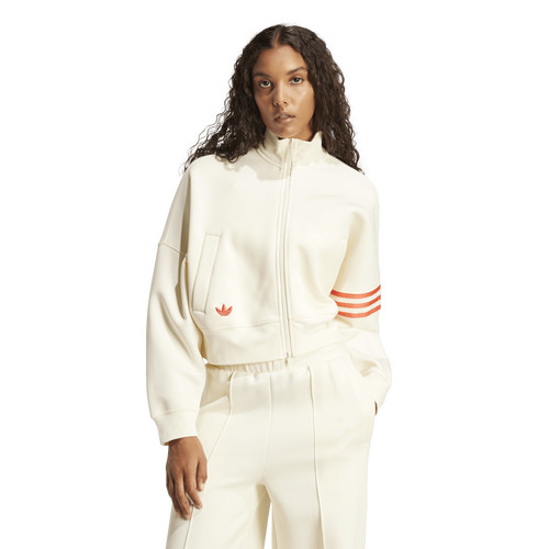 adidas Originals Womens adidas Originals Neuclassic Track Top - Womens Cream White/Real Coral Size M | Foot Locker (US)