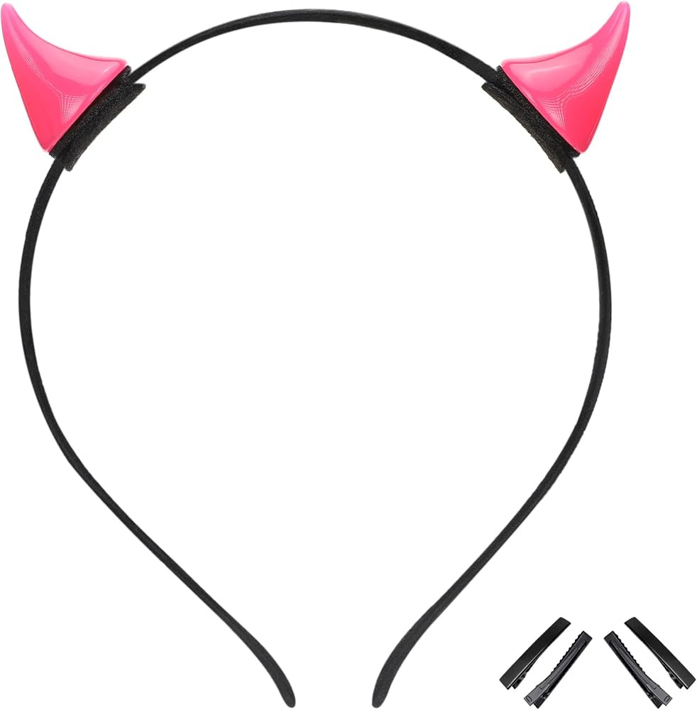 MOSTORY Demon Horns Headband - Devil Horns Hairband for Cosplay Halloween Costume Adult | Amazon (US)
