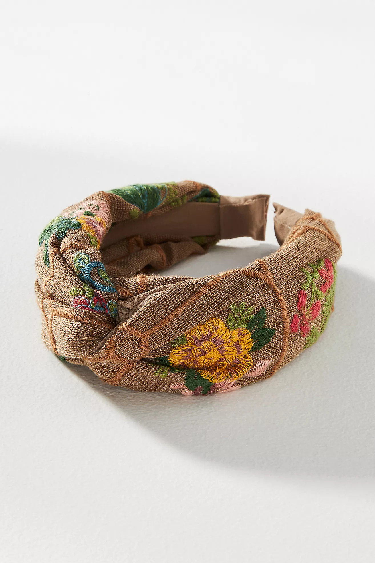 Everly Embroidered Twist Headband | Anthropologie (US)