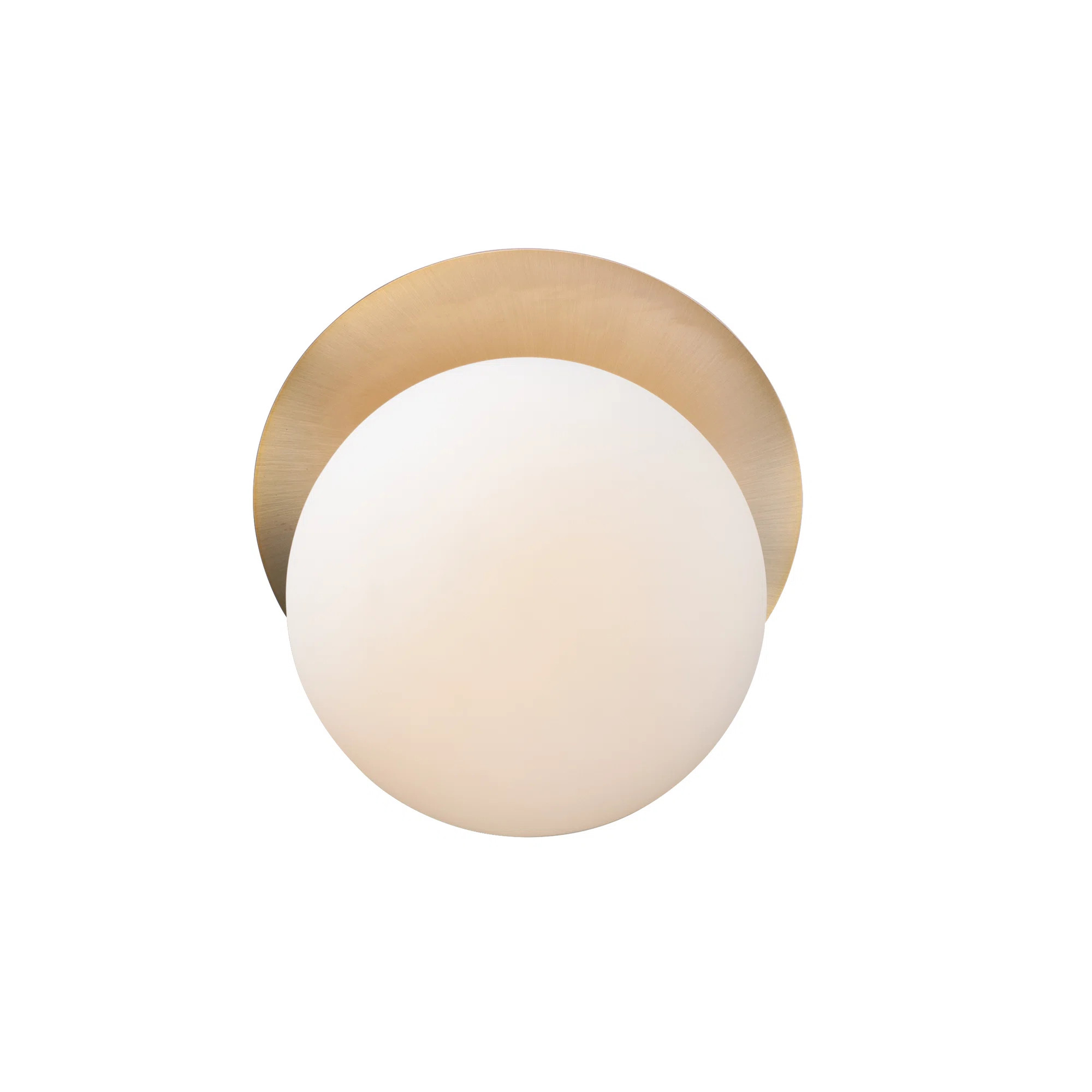 AllModern Drake 1 - Light Dimmable Satin Brass Flush Mounted Sconce & Reviews | AllModern | AllModern