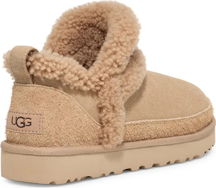 Classic Ultra Mini Spillseam Genuine Shearling Bootie (Women) | Nordstrom