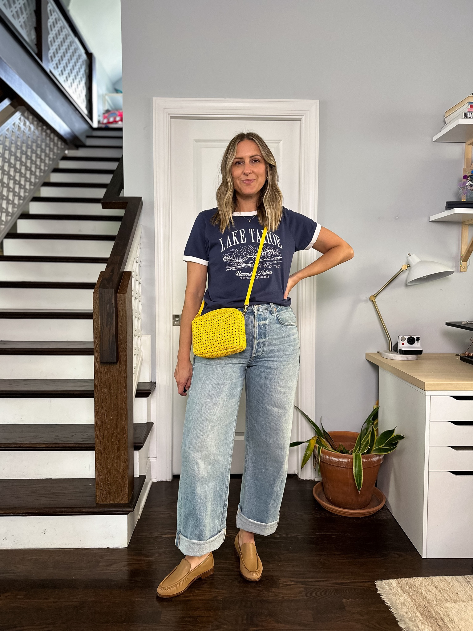 Ringer tee (tts) Jeans (I sized down one) Loafers (tts, code: MICHELLE15 for 15% off your first order)

#LTKItBag #LTKShoeCrush #LTKStyleTip