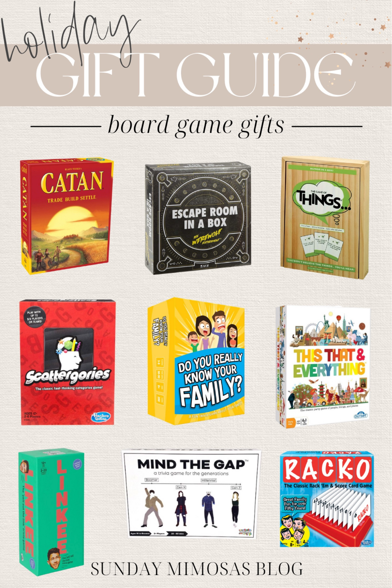 Holiday gift guide: Best board games

Family board games, family games party games, board game gifts, Target games, strategy games, holiday gift guide for board game lover, fun games, kids games, board game gift ideas #familygifts #boardgames #partygames #familygames #fungames #giftguideforhim

#LTKHoliday #LTKunder50 #LTKSeasonal