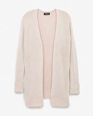 Easy Knit Ribbed Cardigan | Express