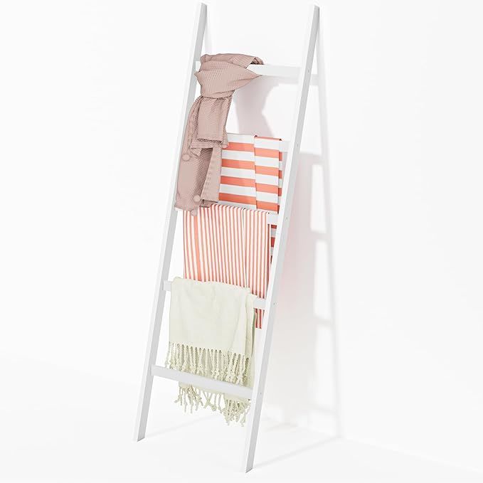 WTZ Blanket Ladder, 5-Layer Towel Racks, Blanket Holder with Anti-Slip Construction Home Decor, D... | Amazon (US)