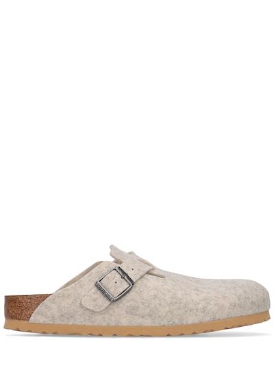 Birkenstock - Boston wool loafers - Beige/Grey | Luisaviaroma | Luisaviaroma