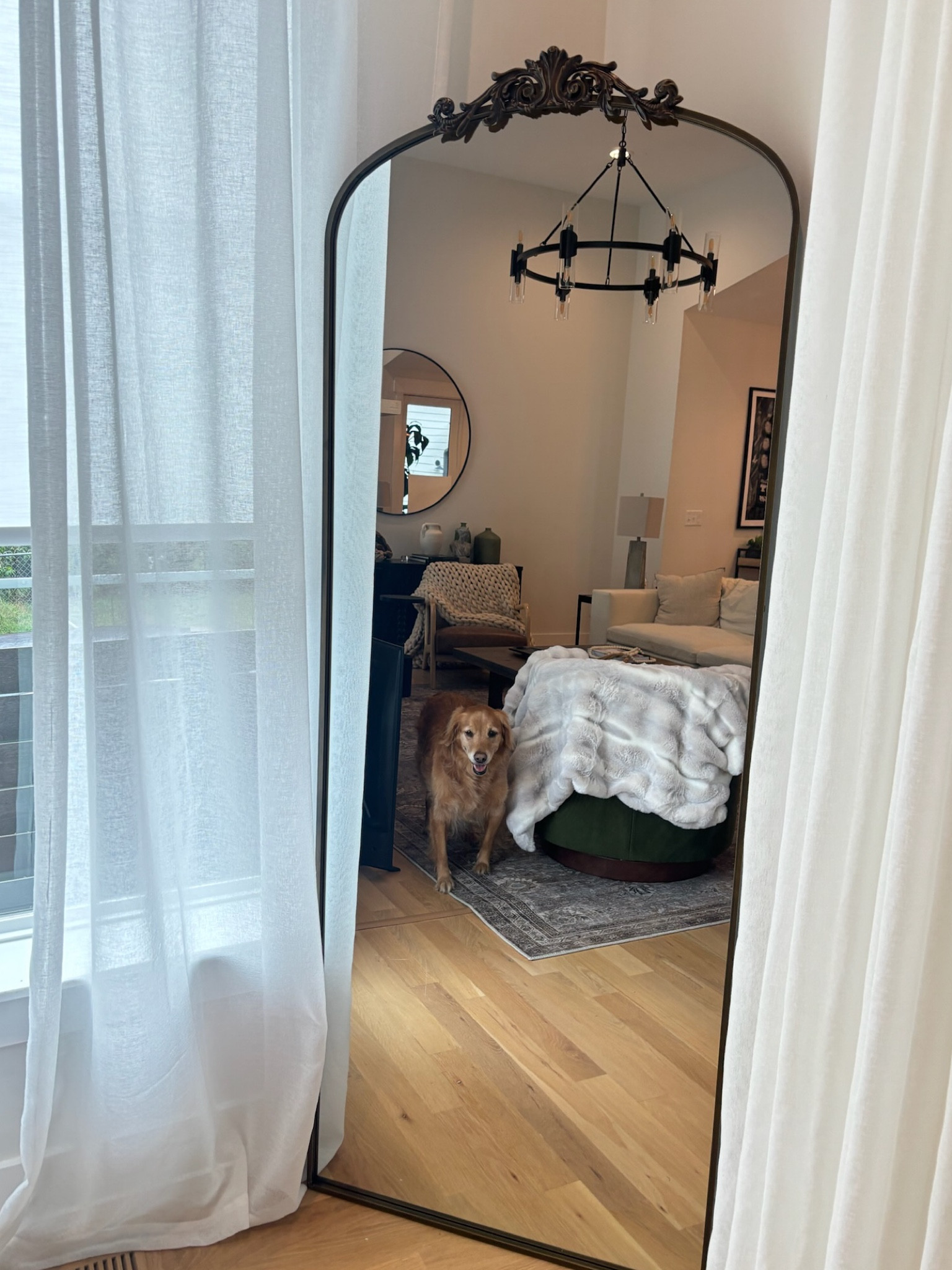 Stunning full length mirror! I have it in the “Bronze” color! 71” X 28” 

#LTKHome #LTKFallSale