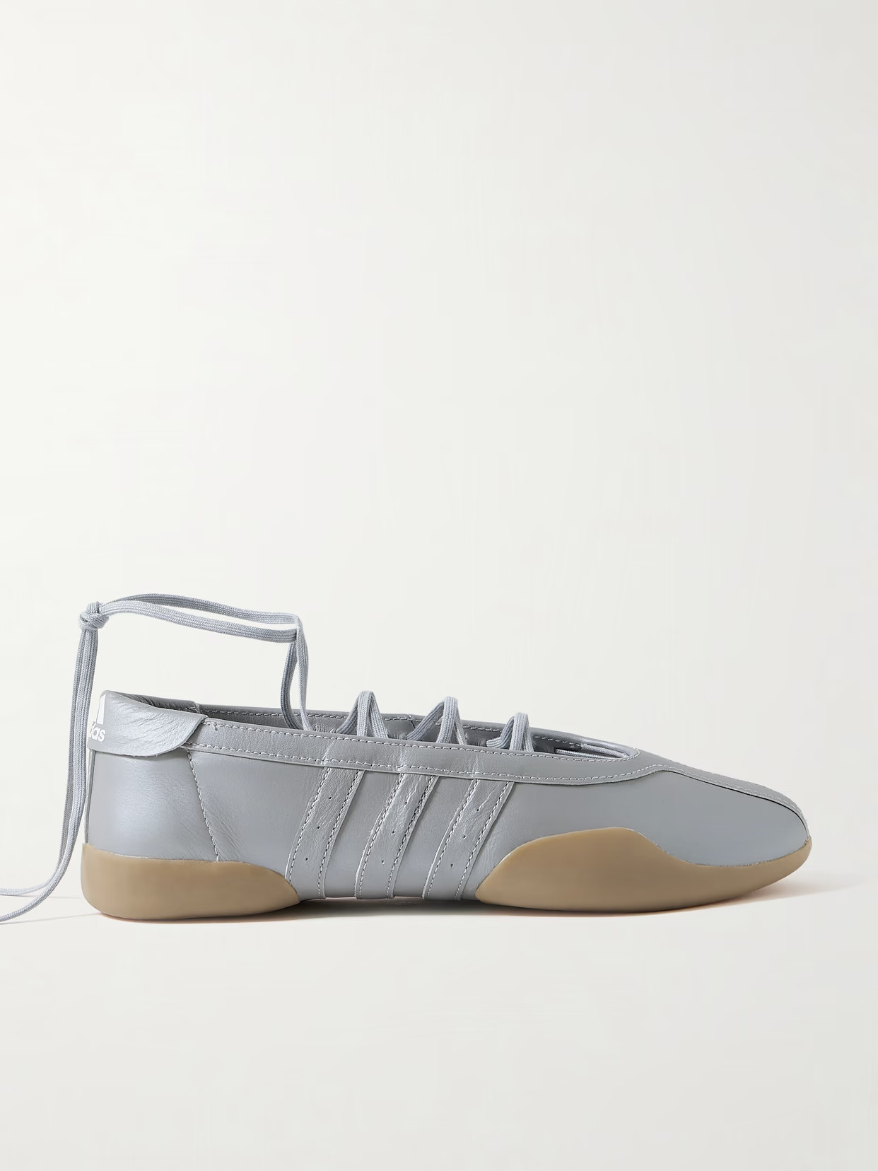 adidas Originals - Taekwondo Mei Ballet Metallic Leather Sneakers - Silver | NET-A-PORTER (US)