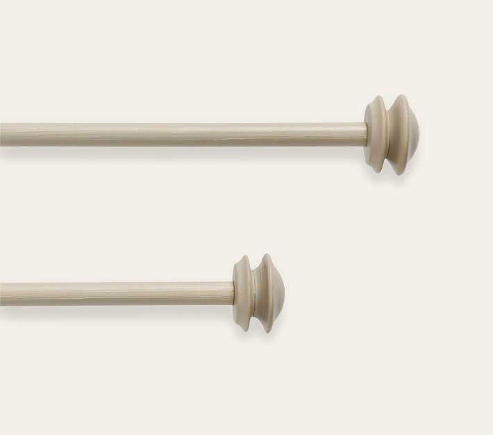 Classic Brushed Fog Rod &amp; Finials | Pottery Barn Kids