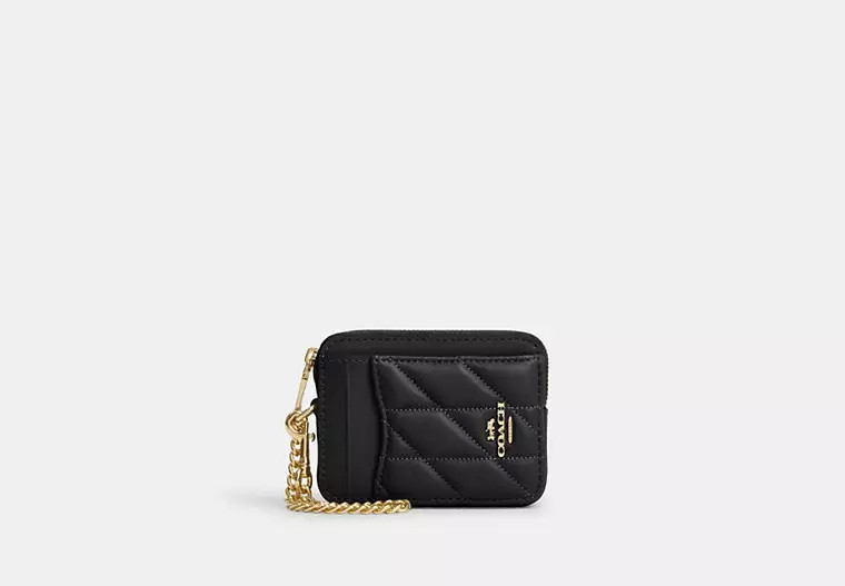 Zip Card Case With Quilting | Coach Outlet US