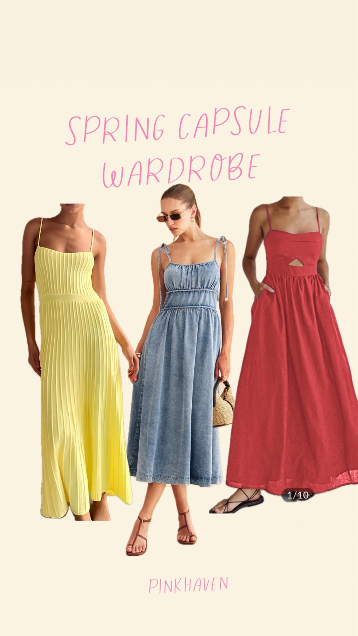 Spring dress finds 2026 

#tellow #red #denim #dresses #springfashion #springstyle #womens #trending #sale 

#LTKU #LTKSaleAlert #LTKSeasonal