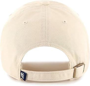47 Brand MLB Natural Primary Logo Clean Up Adjustable Baseball Cap Hat, Adult One Size Fits All | Amazon (US)
