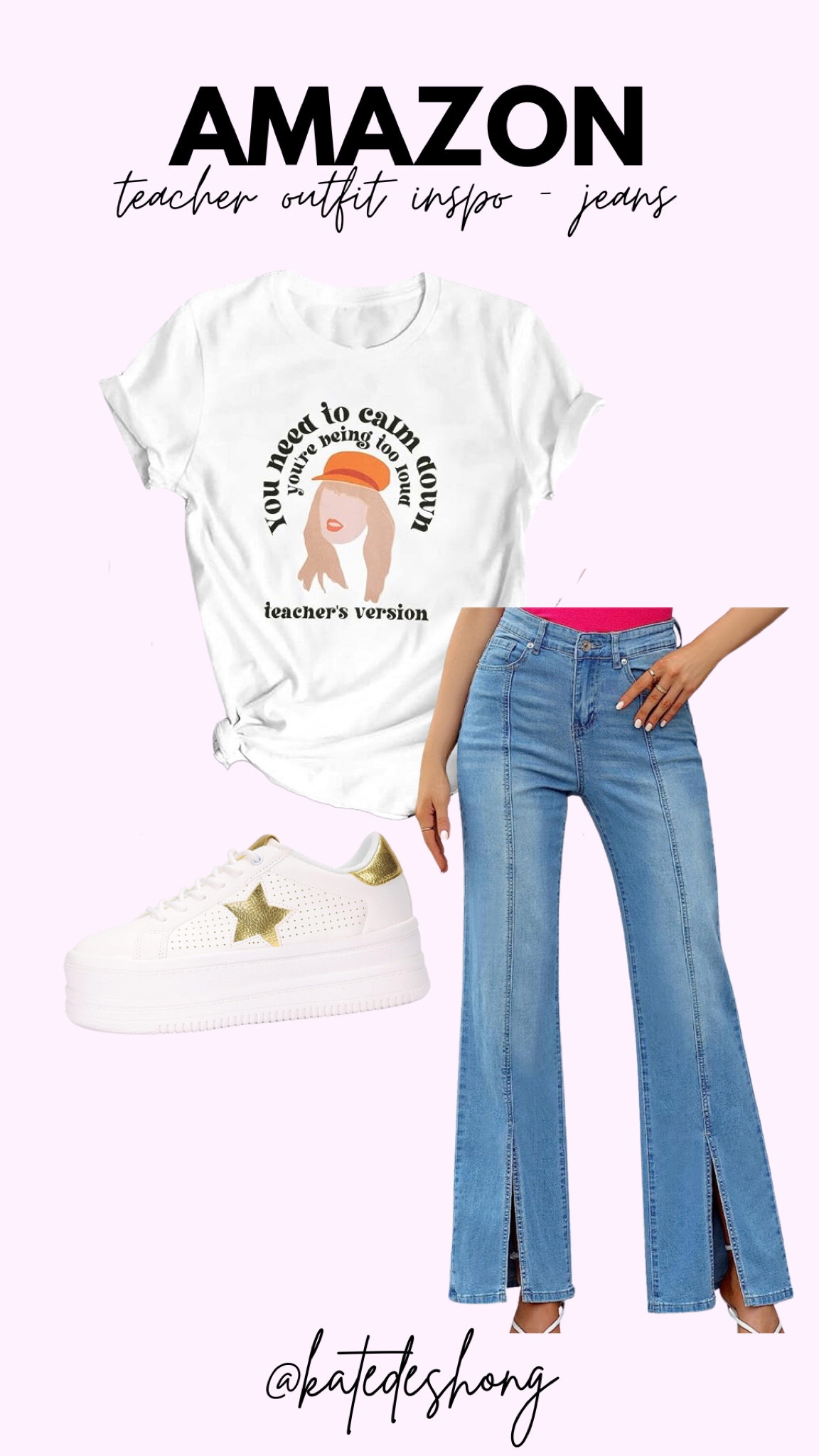 Teacher outfits. Work wear outfits. Casual work outfits. Jeans. Comfy jeans. Stretchy jeans. Amazon finds. budget shopping. Teacher earrings. Back to school. Pencils. Graphic tee. Cute headband. Teacher headband. Under $50. Teacher outfit inspo. Pinterest teacher. Kindergarten teacher. Jeans with no holes. School jeans. Amazon finds. Amazon fashion 

#LTKBacktoSchool #LTKFind #LTKSeasonal