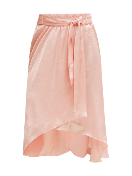 Midi-Length Satin Wrap Skirt | Lululemon (US)