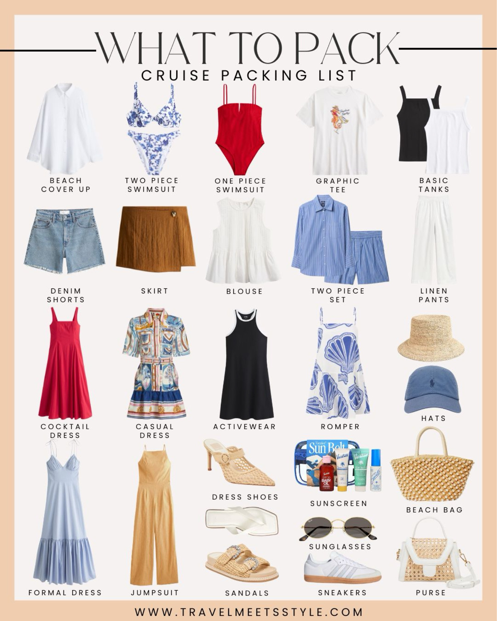 The ultimate cruise packing list | What to pack for a cruise | cruise outfits

#LTKSwim #LTKTravel #LTKStyleTip