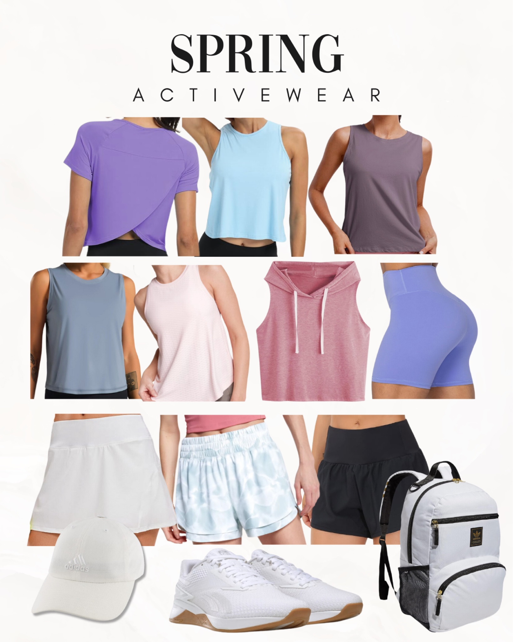 Spring Activewear 


Spring  Activewear  fitness  spring style  spring fashion  spring outfits  workout tank top  running shorts  fitness backpack  running shoes 

#LTKfitness #LTKSeasonal #LTKstyletip