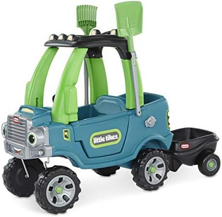 Little Tikes Go Green! Cozy Truck w/ Trailer & Garden Tools for Kids | Recycled Plastic | Amazon (US)