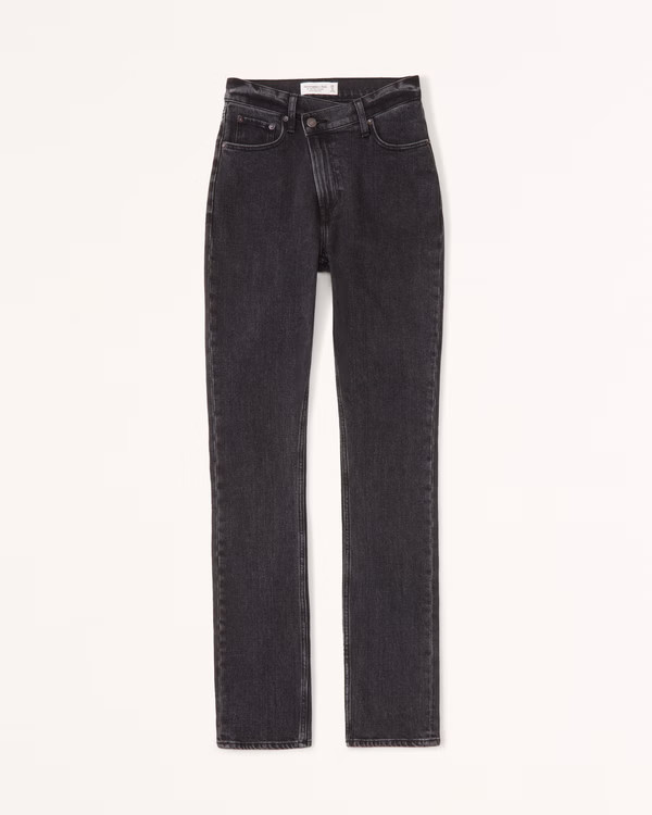 Ultra High Rise 90s Slim Straight Jean | Abercrombie & Fitch (US)