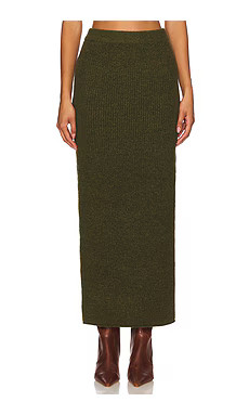 Line & Dot Hart Skirt in Olive from Revolve.com | Revolve Clothing (Global)