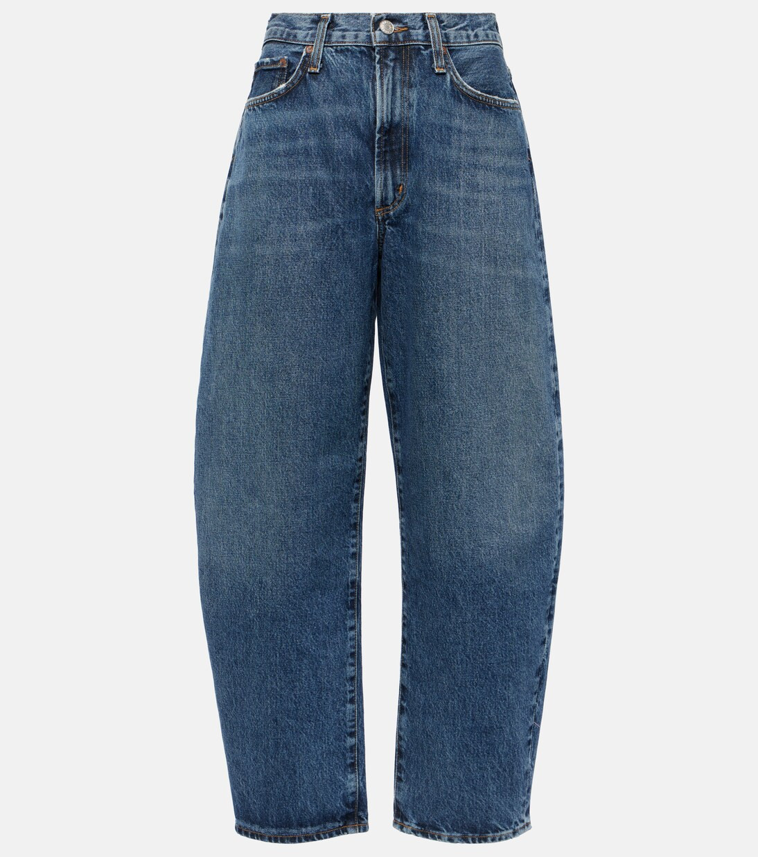 Balloon high-rise barrel-leg jeans | Mytheresa (UK)