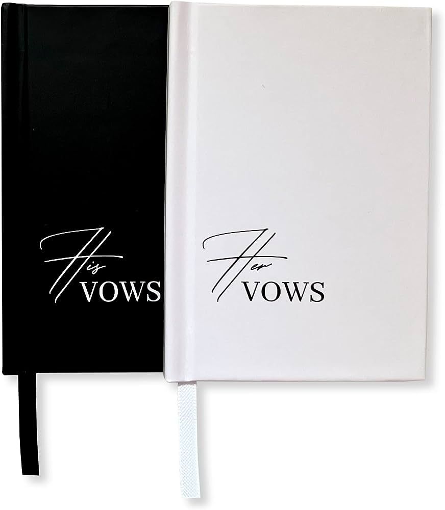 Hard Cover Wedding Vow Booklet, Mr & Mrs Wedding Vow Book, Wedding Ceremony Vow Booklet, Wedding ... | Amazon (US)