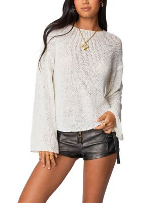 Edikted Drop Shoulder Light Knit Sweater  | Bloomingdale's Women | Bloomingdale's (US)