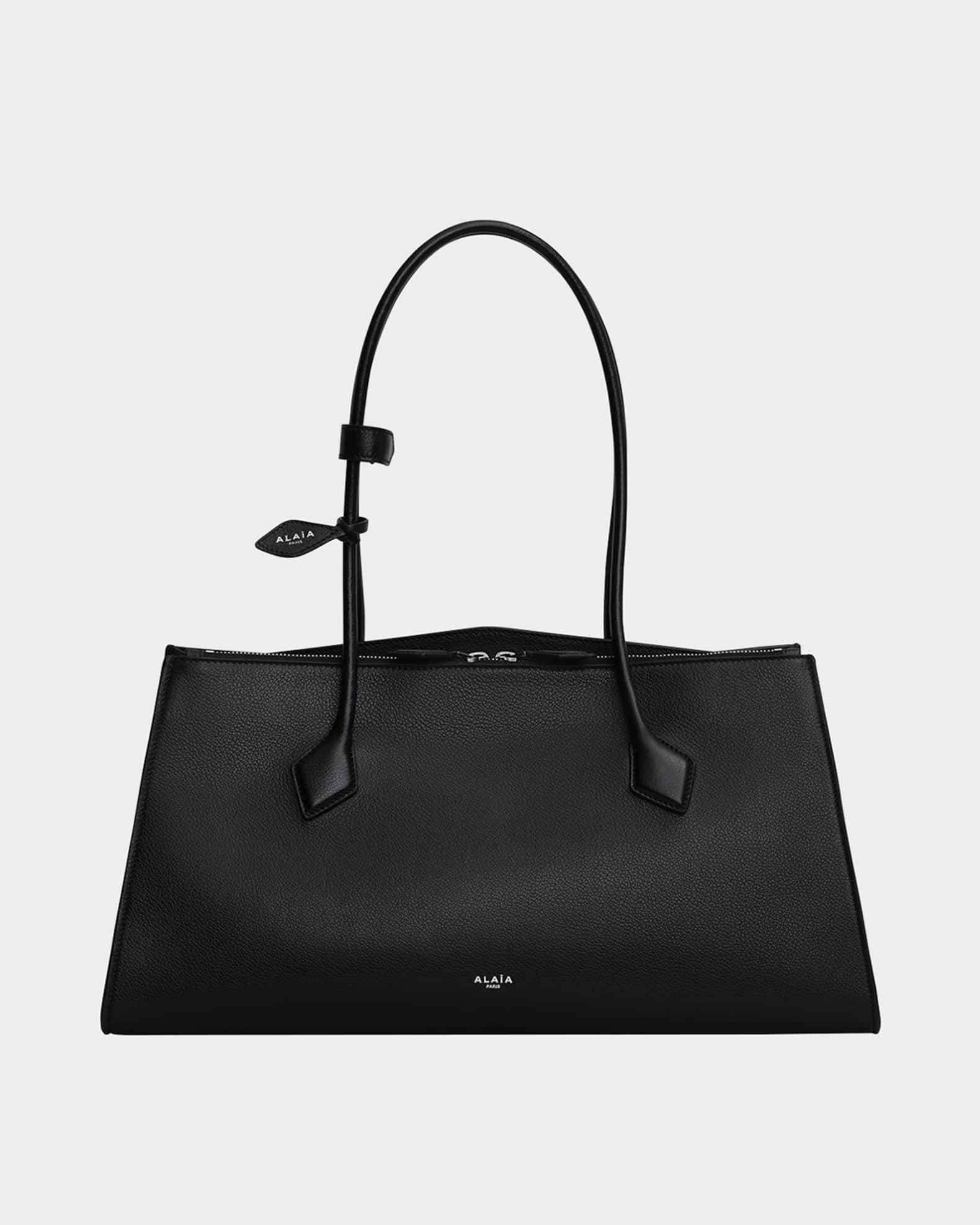 ALAIA Le Teckel Tote Bag in Grained Leather | Neiman Marcus