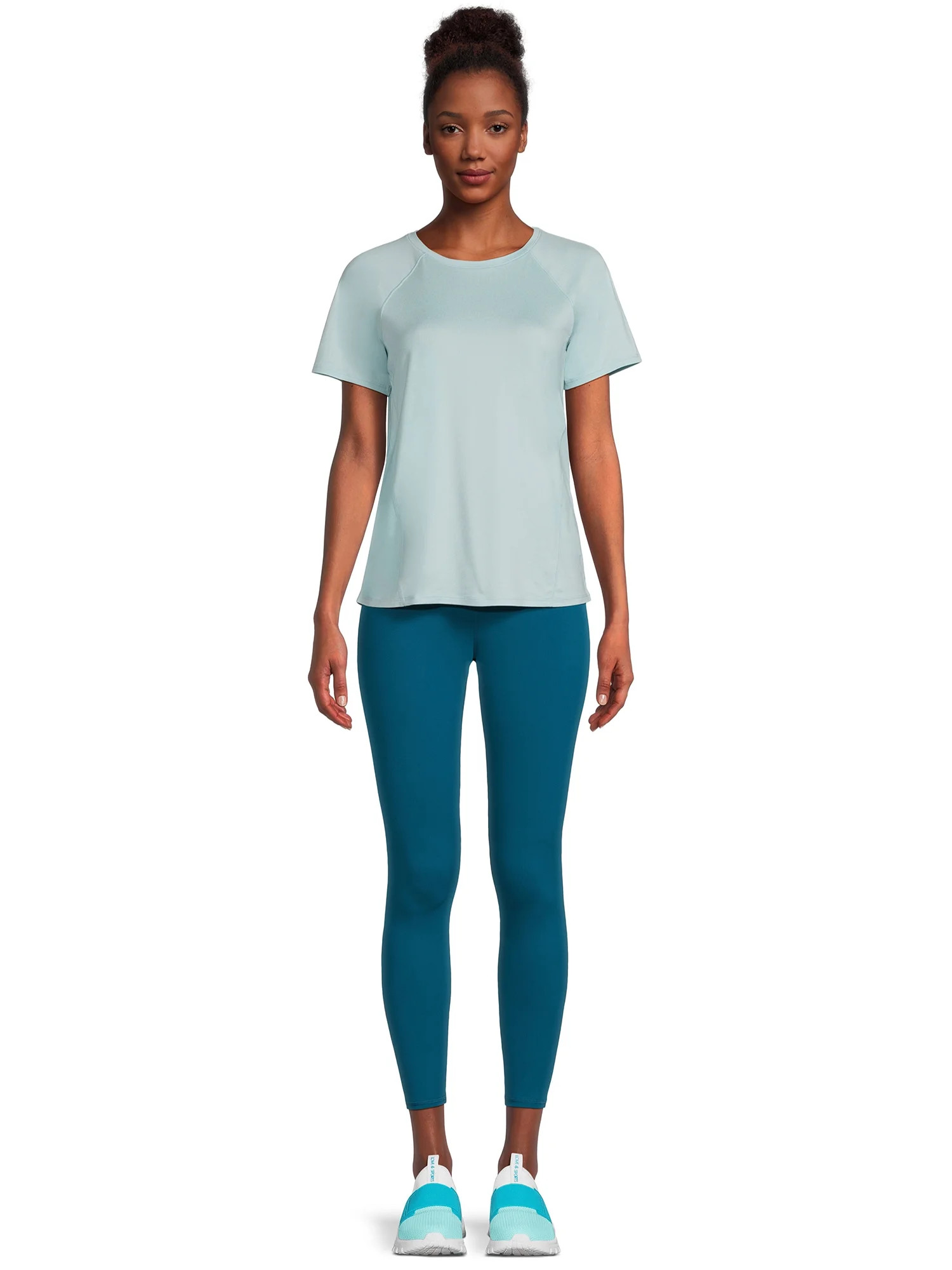 Athletic Works Women's Active T-Shirt and Leggings Set, 2-Piece, Sizes XS-XXXL | Walmart (US)