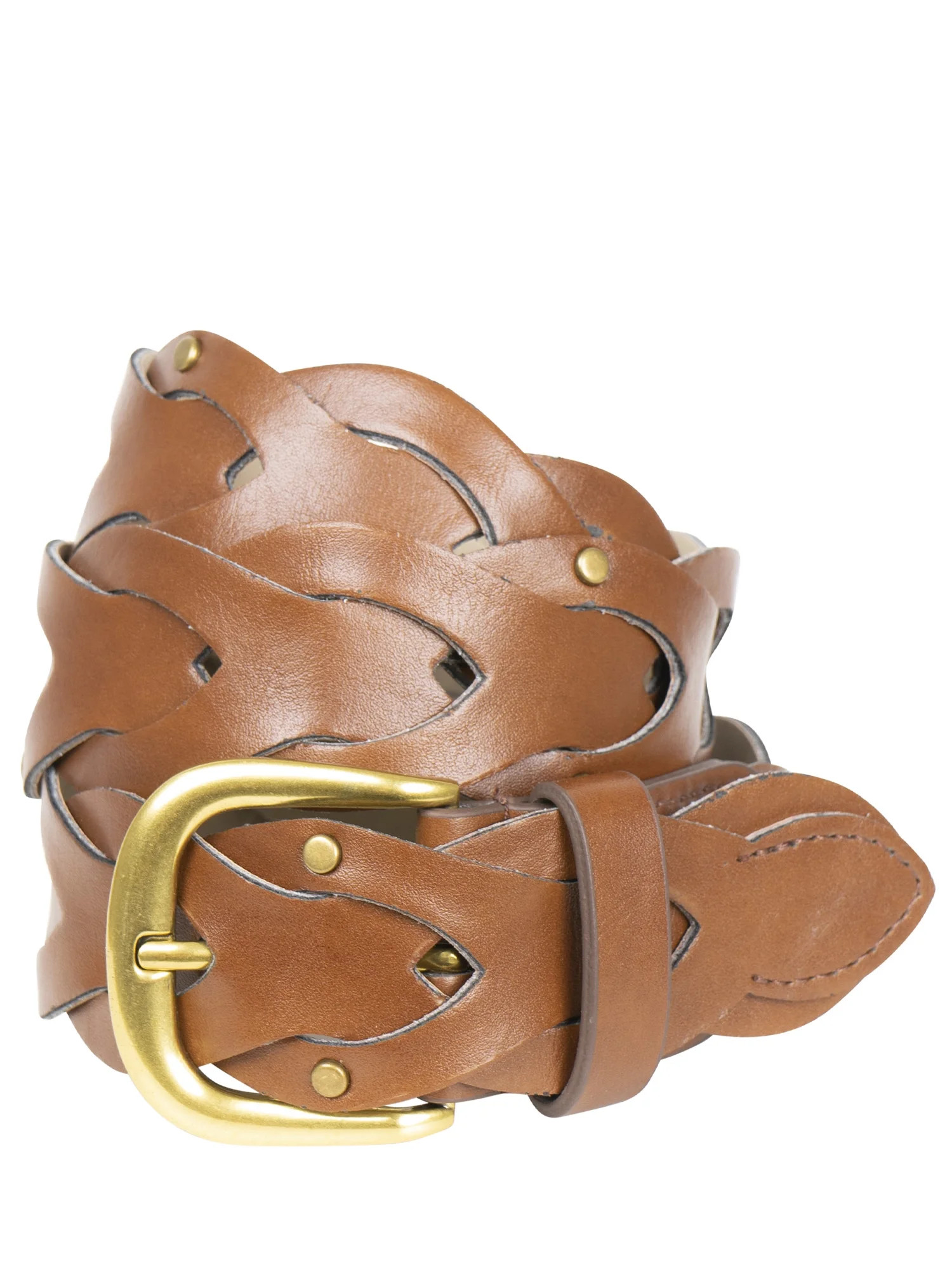 Time and Tru Women's Stud Link Braid Belt | Walmart (US)