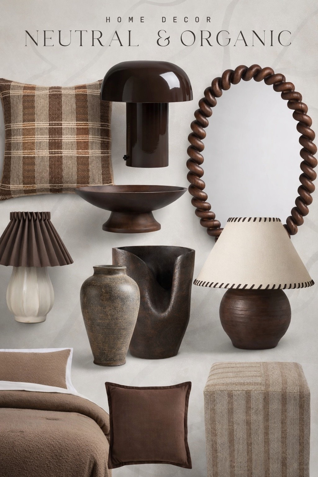 Neutral & Organic Home Decor
neutral home decor, organic modern decor, earthy home accents, brown home accessories, modern rustic decor, organic vases, neutral throw pillows, earthy lamps, wood accent decor, organic style home 

 #LTKStyleTip